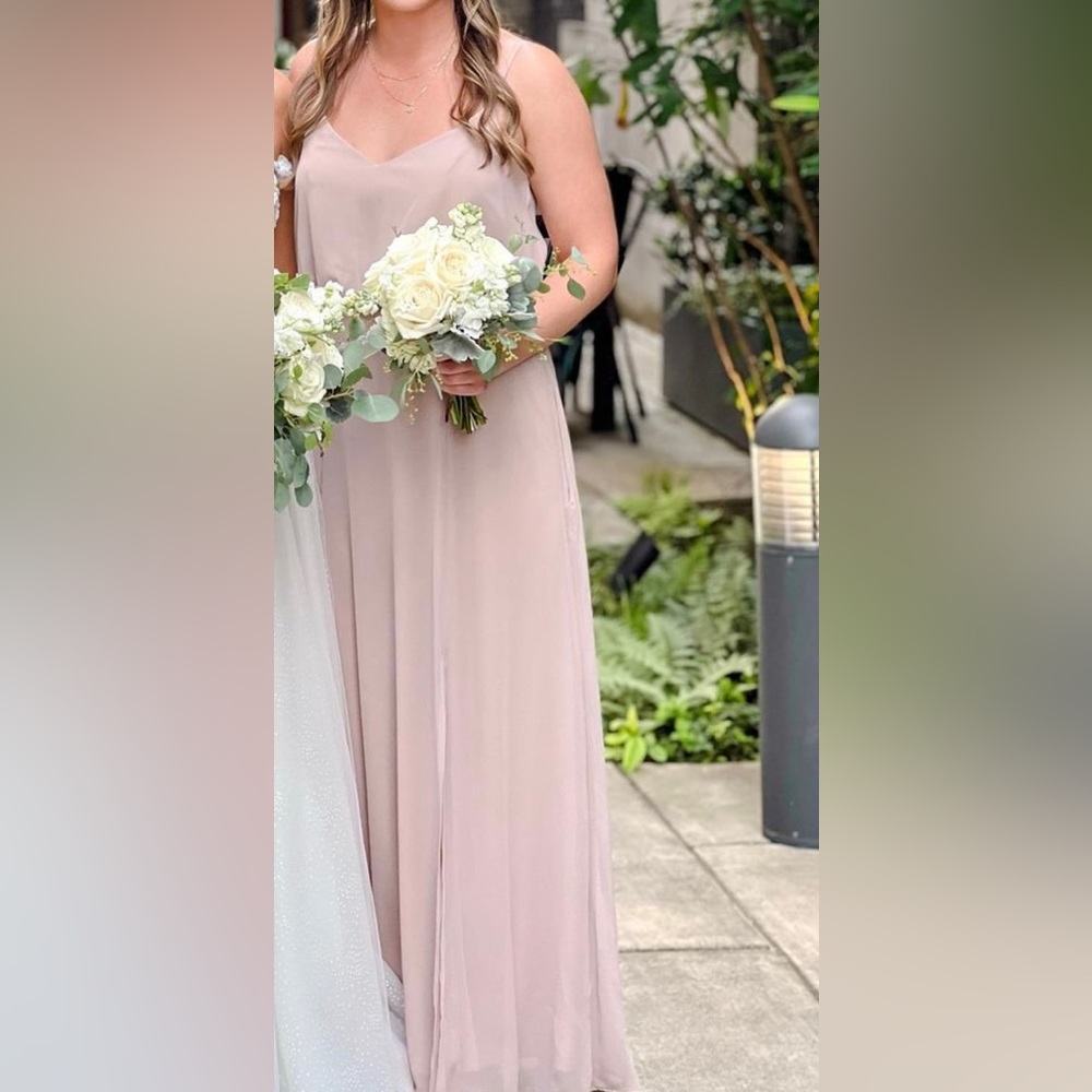 Birdie Grey Bridesmaid Dress Taupe - Medium - Picture 3 of 4